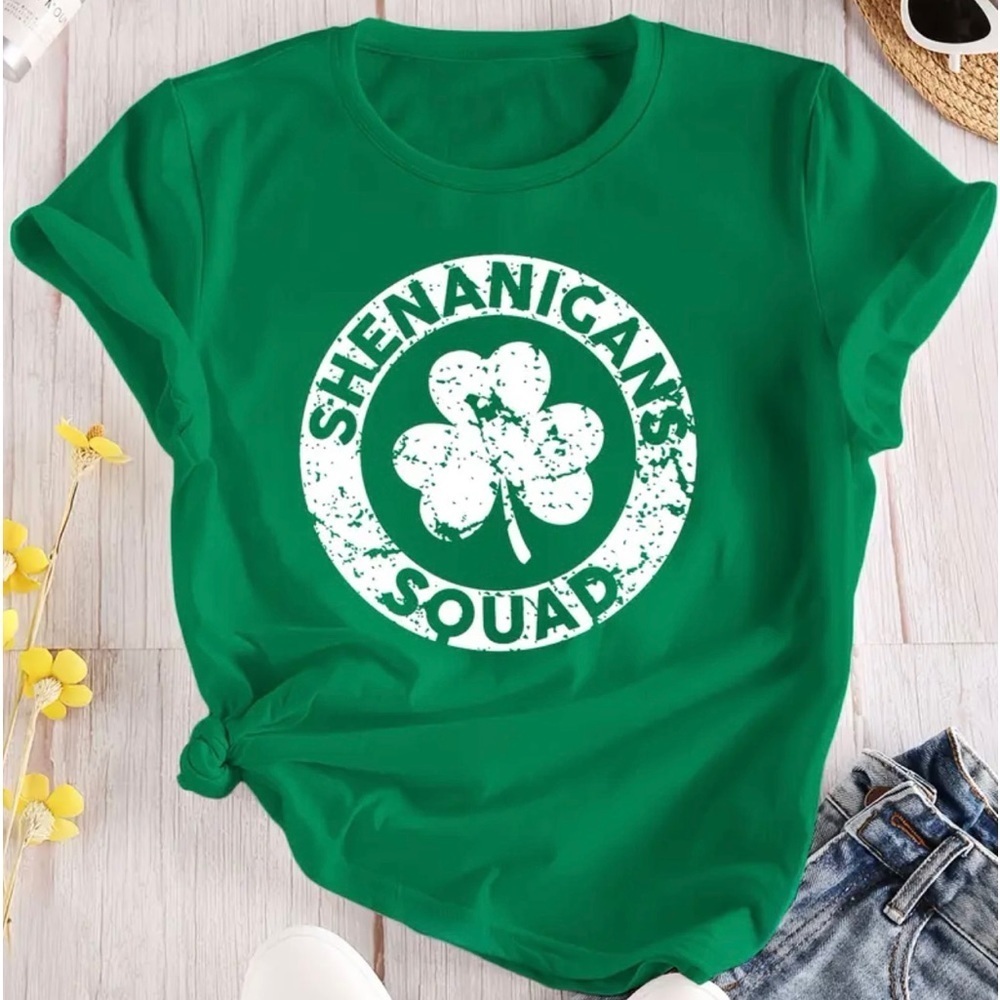 St Patrick’s Day Shenanigans Squad Graphic T Shirt